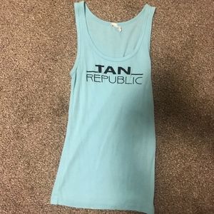 Tan Republic Tank Top